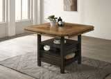 Oakly Brown Round/Square Counter Height Dining Set from Crown Mark - Luna Furniture