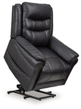 Oatman Carbon Power Lift Recliner from Ashley Furniture - Luna Furniture