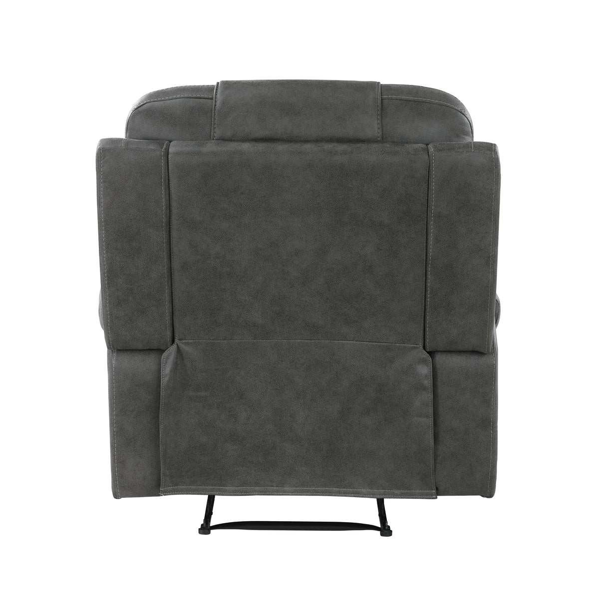 Oberon Dark Gray Reclining Chair from Homelegance - Luna Furniture