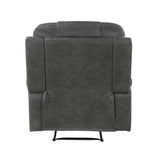 Oberon Dark Gray Reclining Chair from Homelegance - Luna Furniture