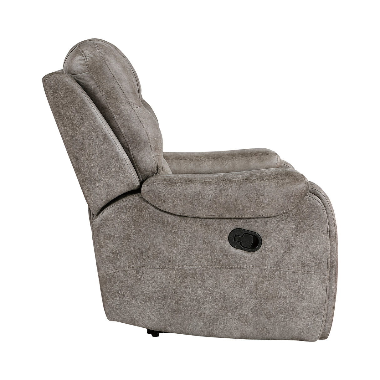 Oberon Grayish Brown Reclining Chair from Homelegance - Luna Furniture