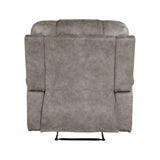 Oberon Grayish Brown Reclining Chair from Homelegance - Luna Furniture