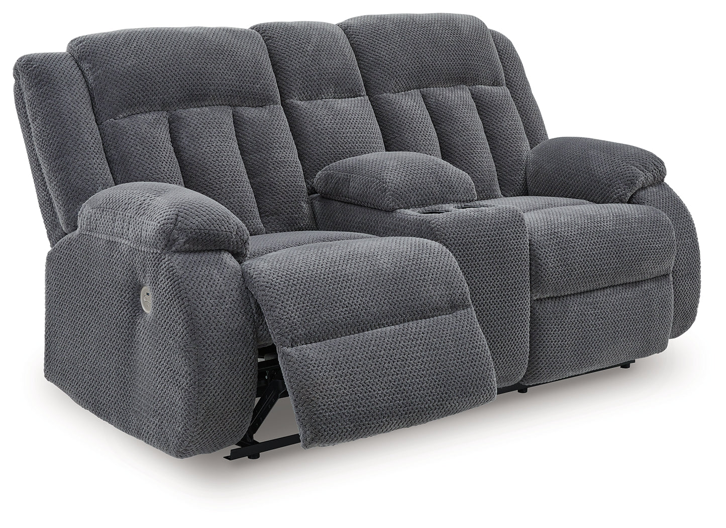 Observation Greely Bend Steel Power Reclining Loveseat with