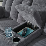 Observation Steel Power Reclining Loveseat with Console from Ashley - Luna Furniture
