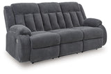 Observation Steel Power Reclining Sofa with Drop Down Table from Ashley - Luna Furniture