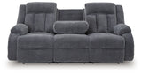 Observation Steel Power Reclining Sofa with Drop Down Table from Ashley - Luna Furniture