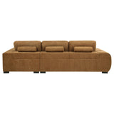 Octavia Amber Fabric Upholstered Sectional Chaise Sofa from Coaster - Luna Furniture