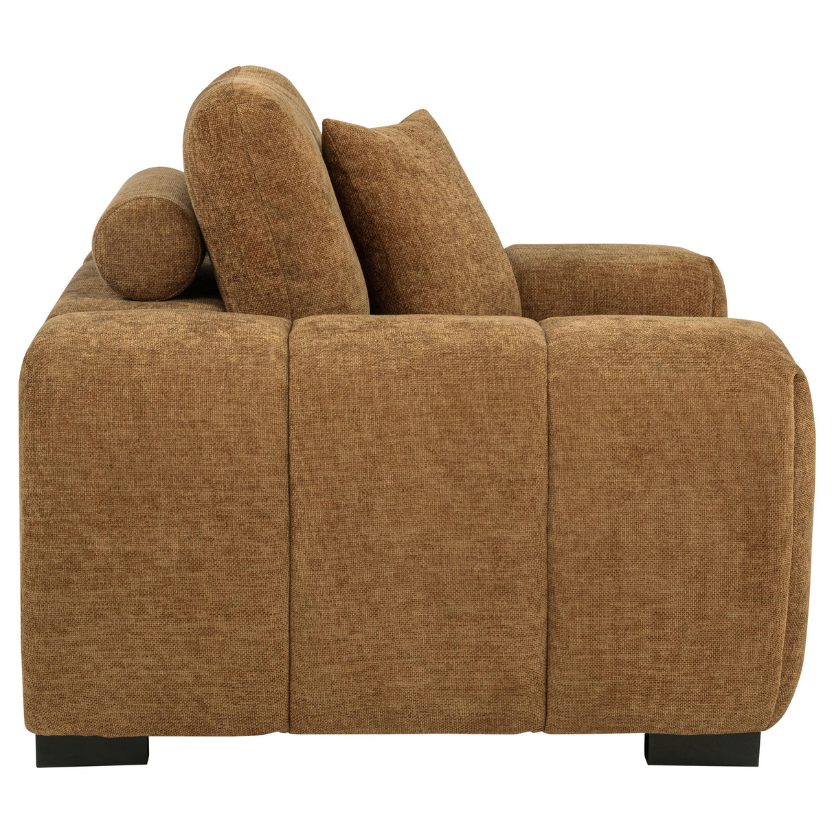 Octavia Amber Fabric Upholstered Track Arm Accent Chair from Coaster - Luna Furniture