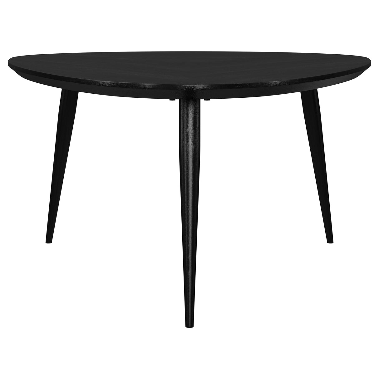 Odessa Black Triangular Solid Wood Coffee Table from Coaster - Luna Furniture