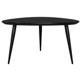 Odessa Black Triangular Solid Wood Coffee Table from Coaster - Luna Furniture