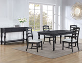 Odessa Black 5-Piece Dining Set from Steve Silver - Luna Furniture