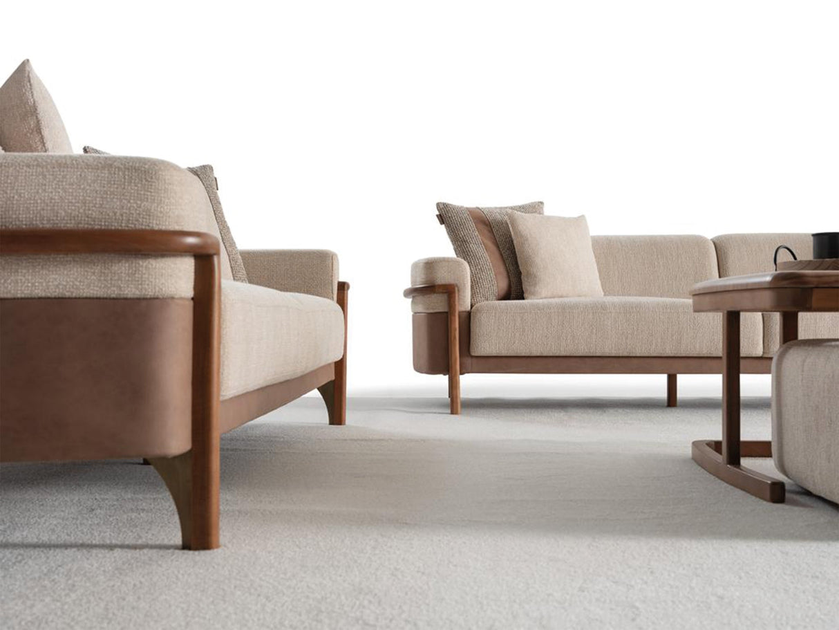 Odin Convertible 3 Seater Sofa in Cream from Furnia - Luna Furniture