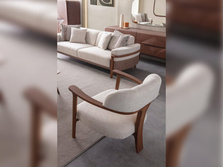 Odin Chair in Cream from Furnia - Luna Furniture
