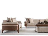 Odin Convertible 3 Seater Sofa in Cream from Furnia - Luna Furniture