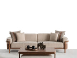 Odin Convertible 3 Seater Sofa in Cream from Furnia - Luna Furniture