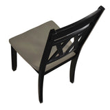 Ogden Graywash/Antique White/Black 5-Piece 48" Round Dining Room Set from Homelegance - Luna Furniture