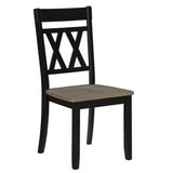 Ogden Black Double X-Back Side Chair, Set of 2 from Homelegance - Luna Furniture