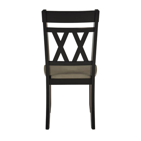 Ogden Black Double X-Back Side Chair, Set of 2 from Homelegance - Luna Furniture