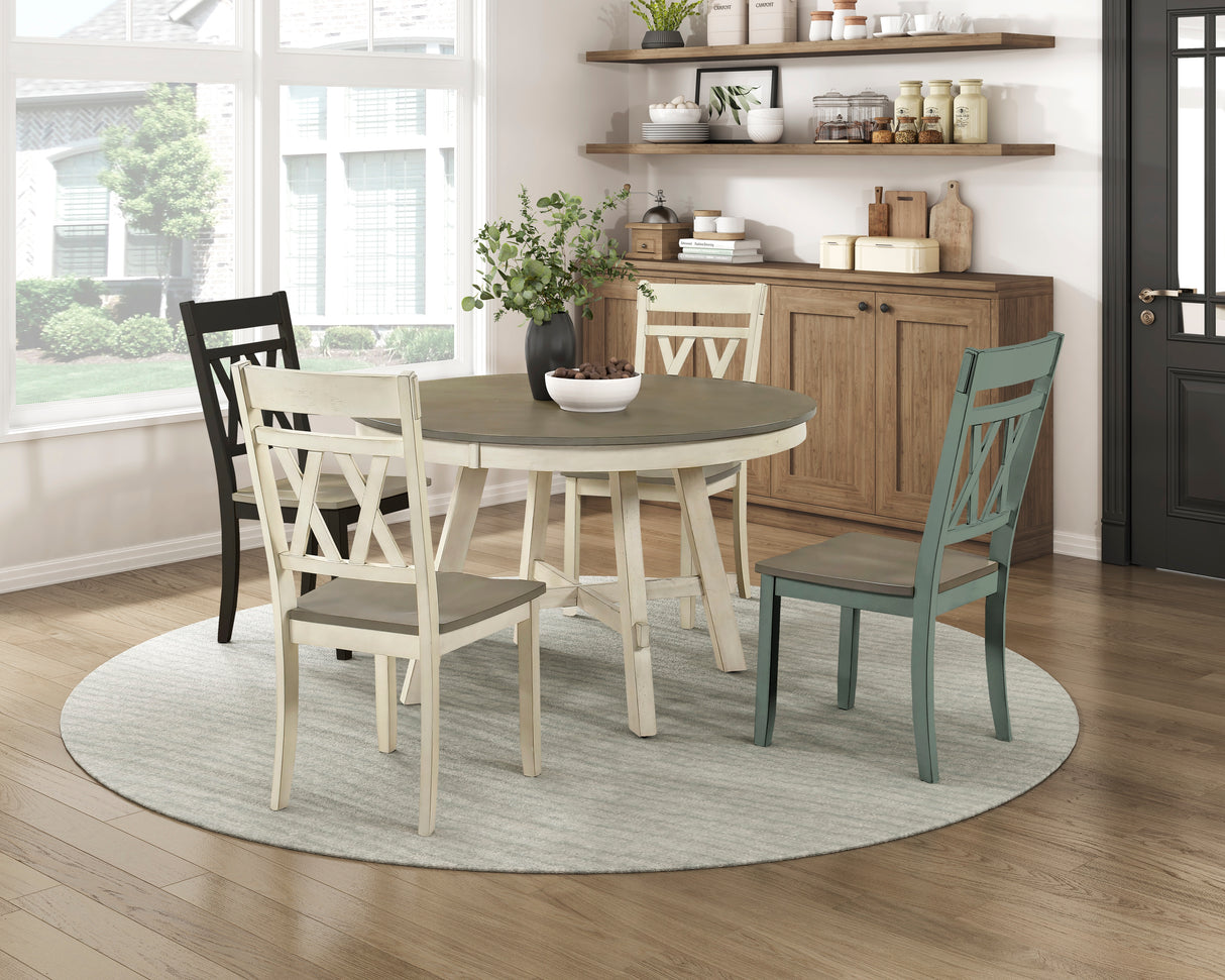 Ogden Black Double X-Back Side Chair, Set of 2 from Homelegance - Luna Furniture