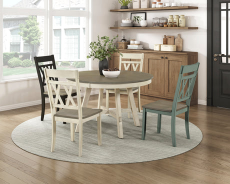 Ogden Black Double X-Back Side Chair, Set of 2 from Homelegance - Luna Furniture