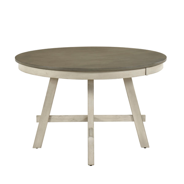 Ogden Graywash/Antique White 48" Round Dining Table