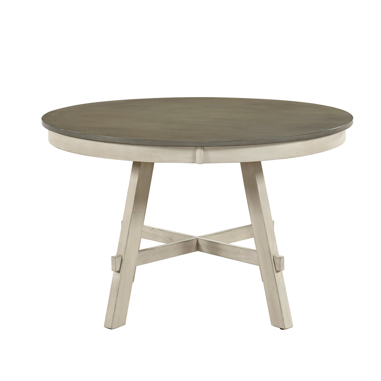 Ogden Graywash/Antique White 48" Round Dining Table from Homelegance - Luna Furniture