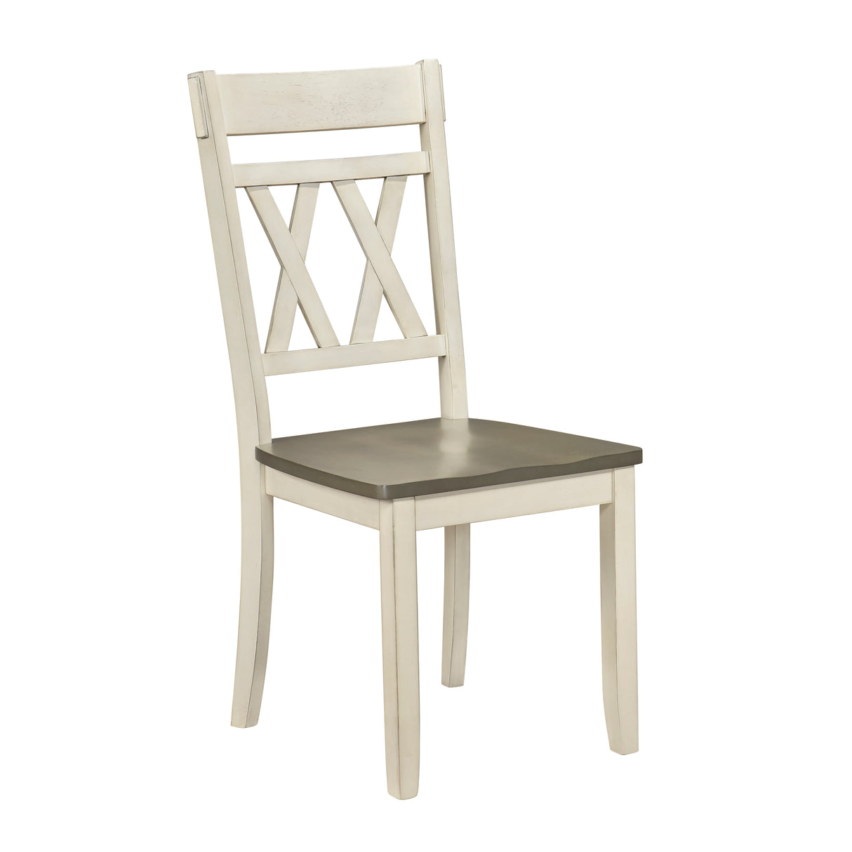 Ogden Graywash/Antique White 5-Piece 48" Round Dining Room Set from Homelegance - Luna Furniture