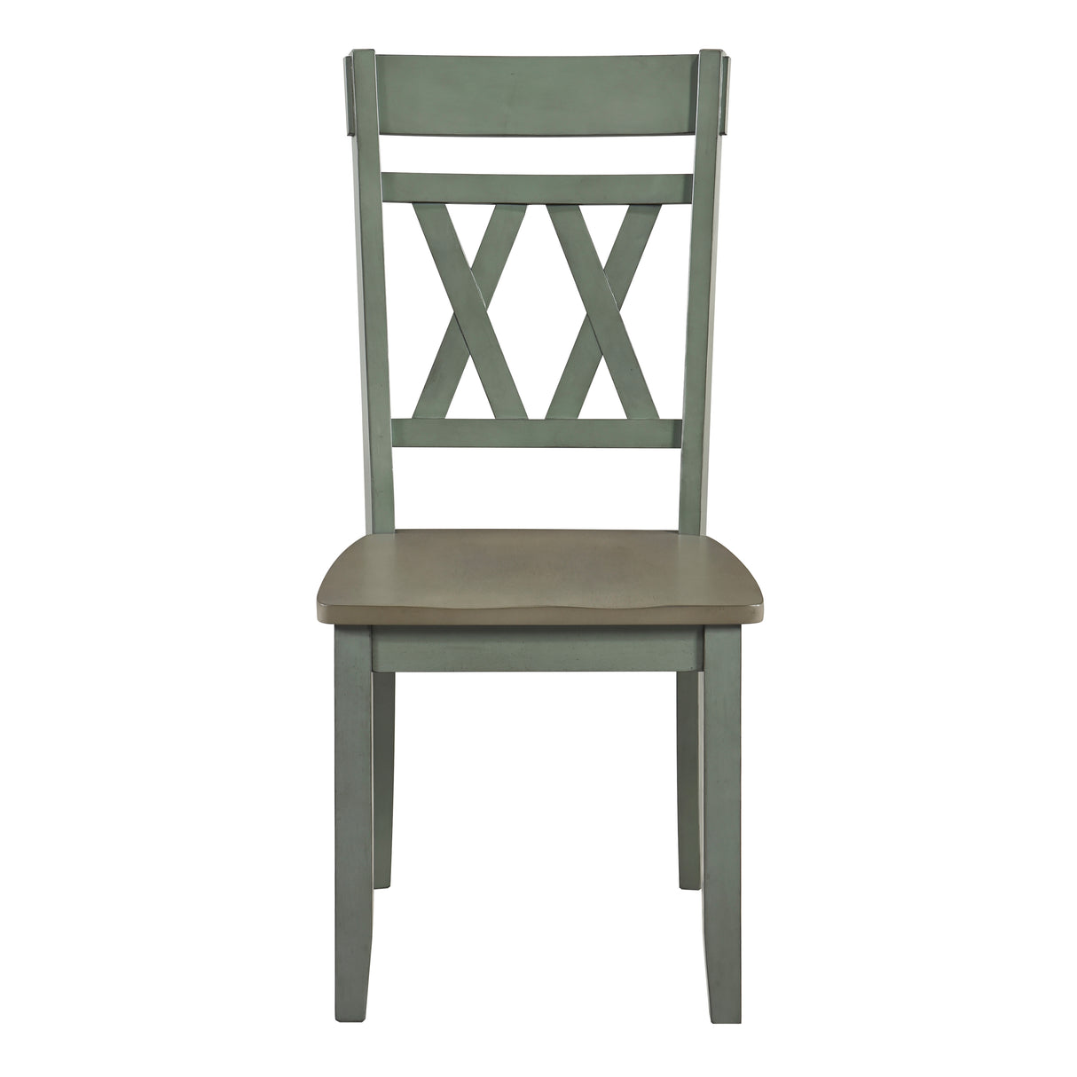 Ogden Graywash/Antique White/Teal 5-Piece 48" Round Dining Room Set from Homelegance - Luna Furniture