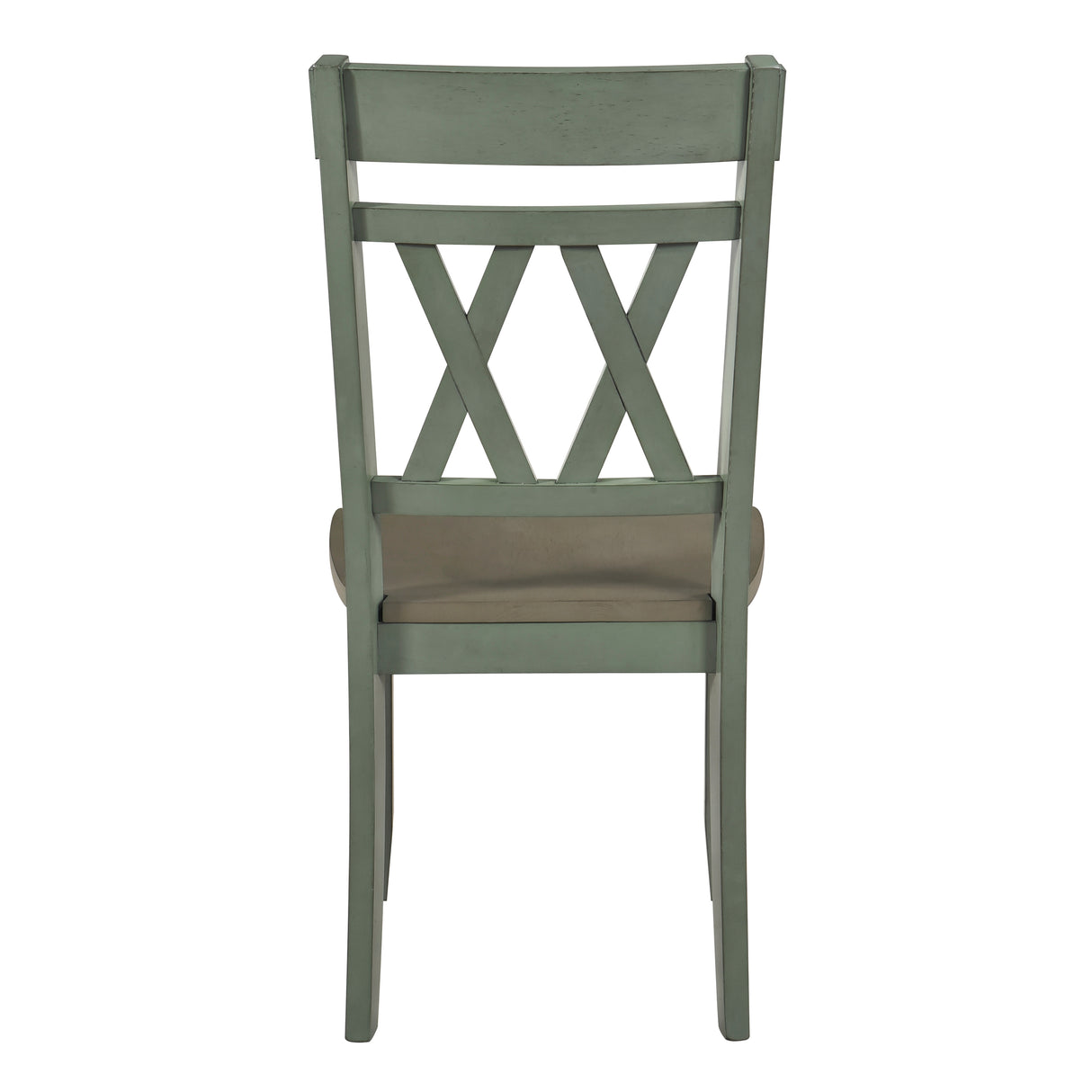 Ogden Graywash/Antique White/Teal 5-Piece 48" Round Dining Room Set from Homelegance - Luna Furniture