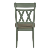 Ogden Graywash/Antique White/Teal 5-Piece 48" Round Dining Room Set from Homelegance - Luna Furniture