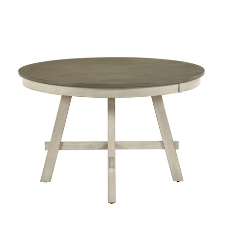 Ogden Graywash/Antique White 48" Round Dining Table from Homelegance - Luna Furniture