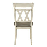 Ogden White Double X-Back Side Chair, Set of 2 from Homelegance - Luna Furniture