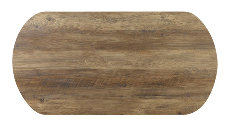 Olbia Rustic Oak/Sand Black 3 Pc. Table Set from Furniture of America - Luna Furniture