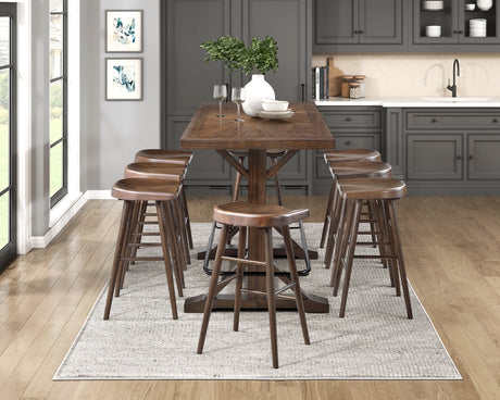 Oliver Brown Pub Height Table from Homelegance - Luna Furniture