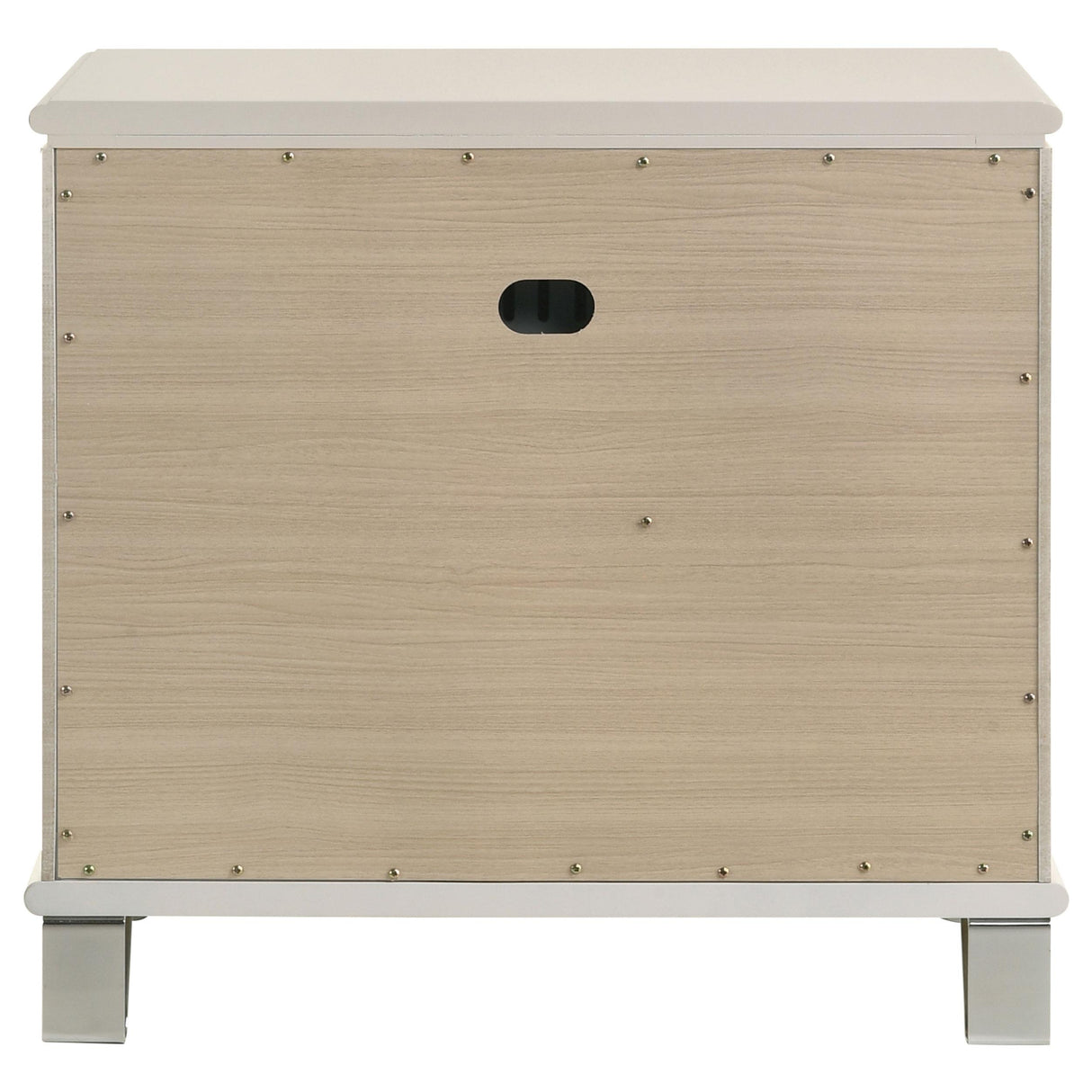 Olivia Pearl White 2-Drawer Nightstand from Coaster - Luna Furniture
