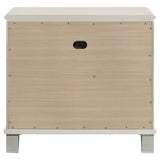 Olivia Pearl White 2-Drawer Nightstand from Coaster - Luna Furniture