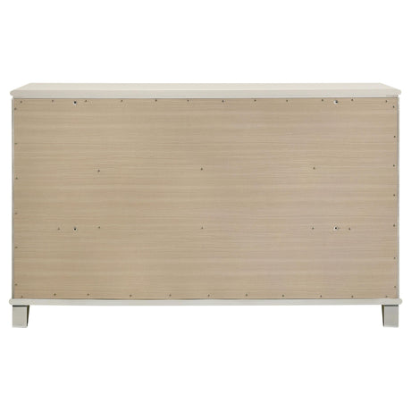 Olivia Pearl White 6-Drawer Dresser from Coaster - Luna Furniture