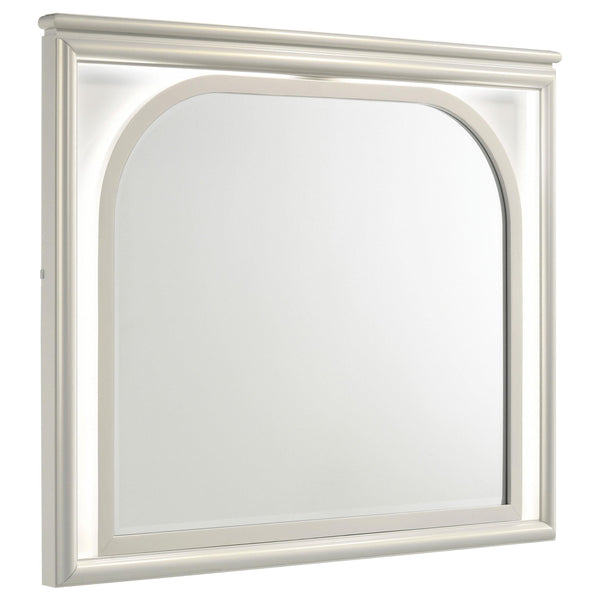 Olivia Pearl White LED Dresser Mirror (Mirror Only)