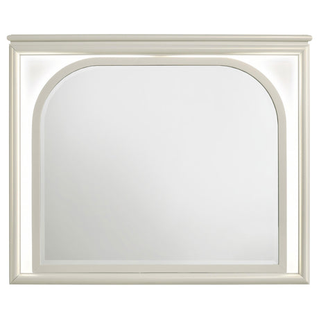 Olivia Pearl White LED Dresser Mirror (Mirror Only) from Coaster - Luna Furniture