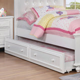 Olivia White Twin Bed from Furniture of America - Luna Furniture