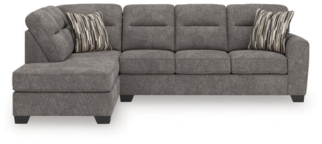 Olten Graphite 2-Piece LAF Sectional from Ashley - Luna Furniture