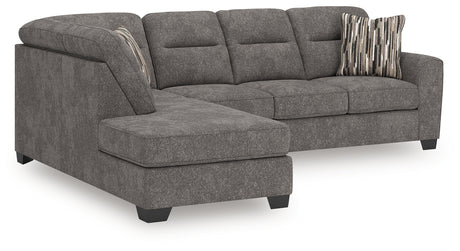 Olten Graphite 2-Piece LAF Sectional from Ashley - Luna Furniture