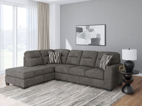 Olten Graphite 2-Piece LAF Sectional from Ashley - Luna Furniture