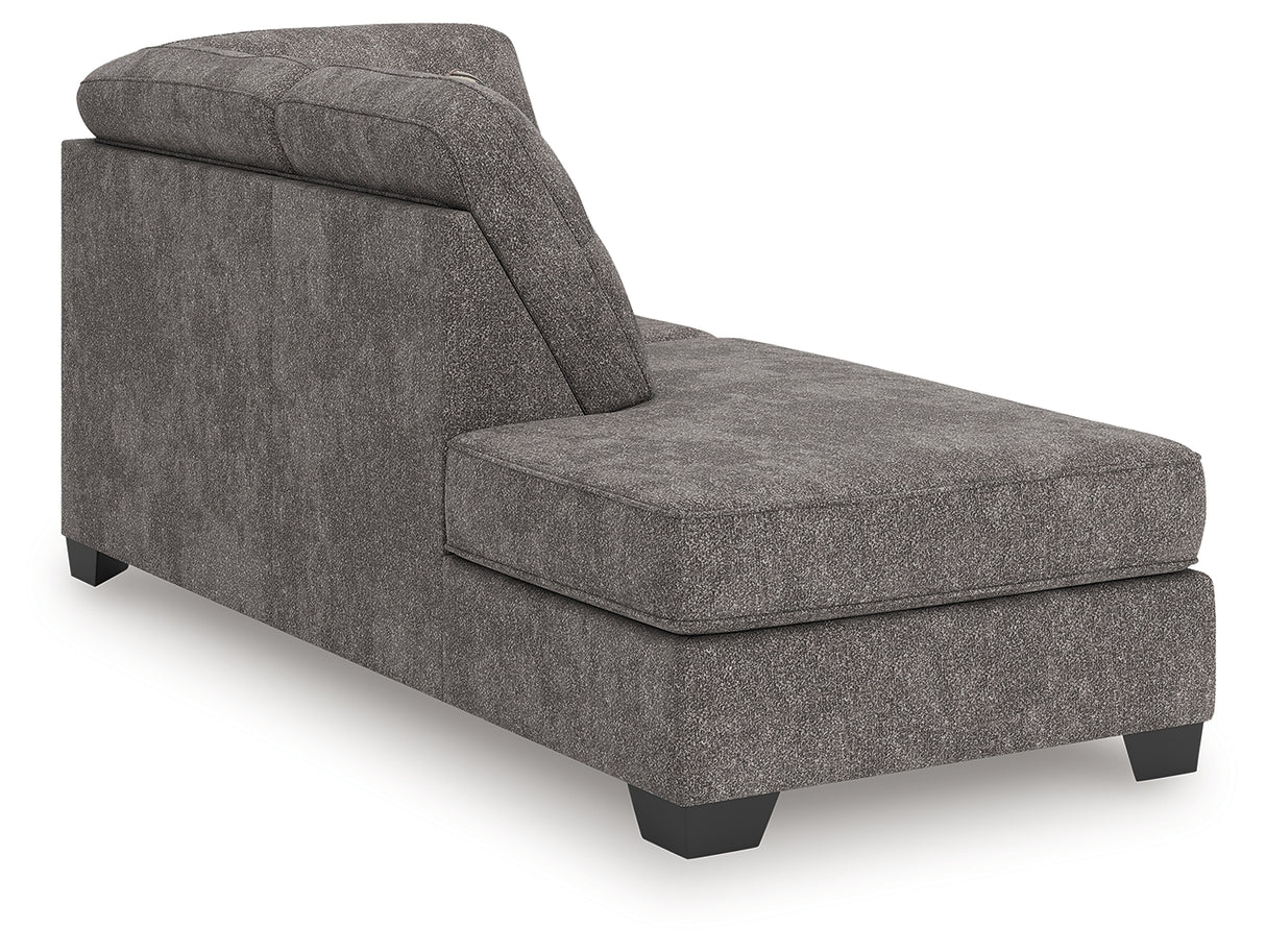Olten Graphite Left-Arm Facing Corner Chaise from Ashley - Luna Furniture
