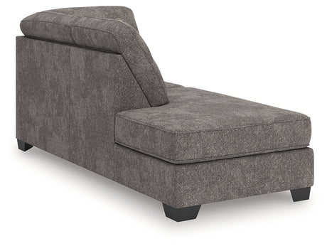 Olten Graphite Left-Arm Facing Corner Chaise from Ashley - Luna Furniture
