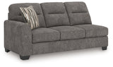 Olten Graphite Left-Arm Facing Sofa from Ashley - Luna Furniture