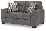Olten Graphite Loveseat from Ashley - Luna Furniture