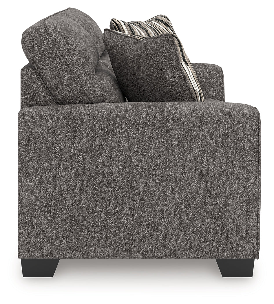 Olten Graphite Loveseat from Ashley - Luna Furniture