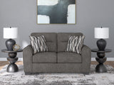 Olten Graphite Loveseat from Ashley - Luna Furniture