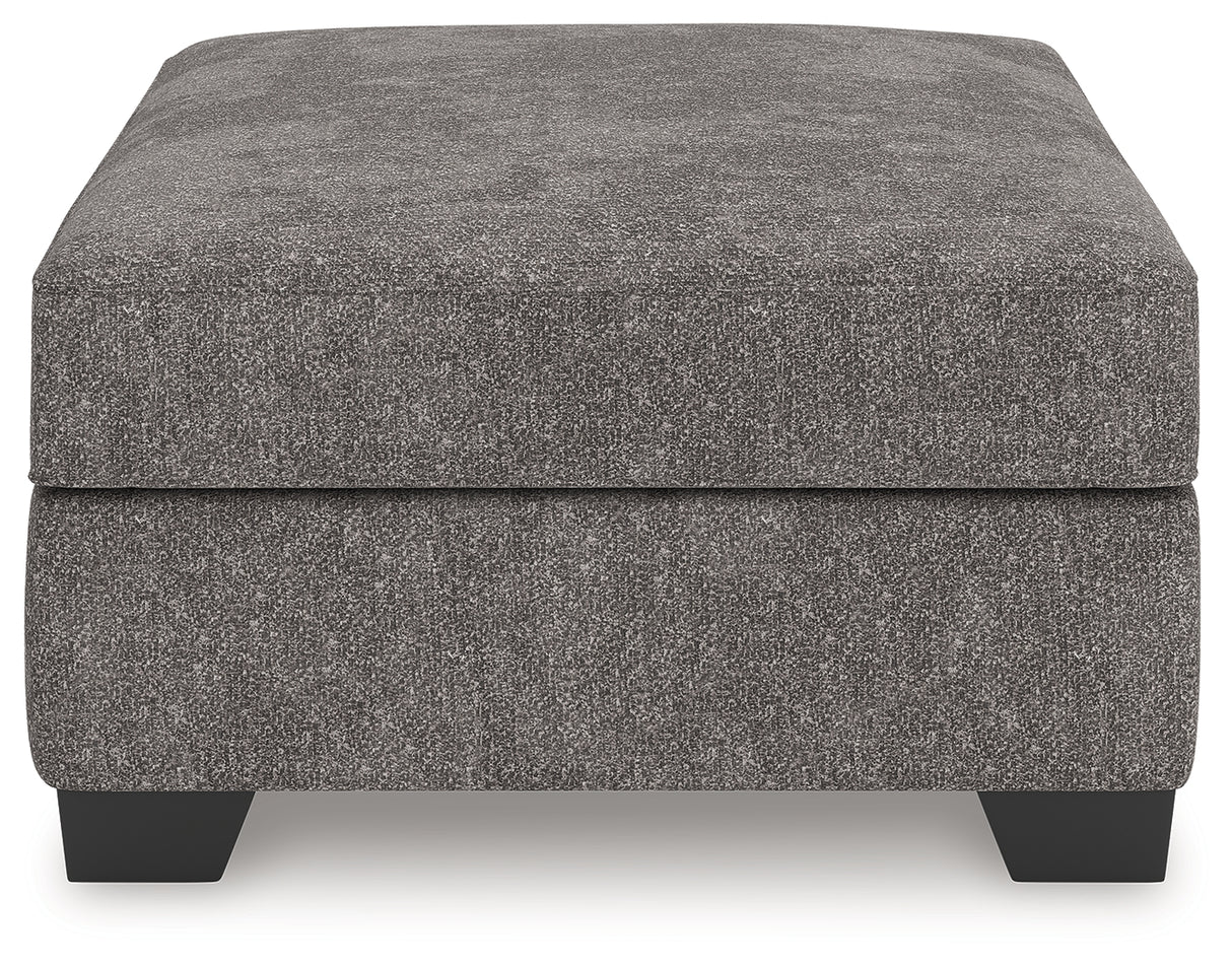 Olten Graphite Oversized Accent Ottoman from Ashley - Luna Furniture